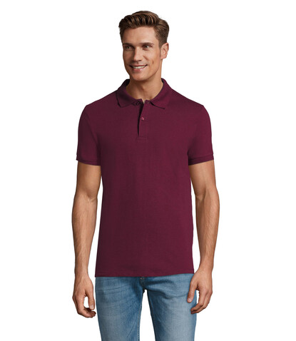 PERFECT MEN Polo 180g - Burgundy bedrucken, Art.-Nr. S11346-BG-M