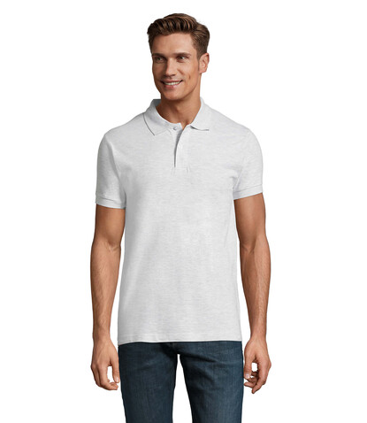 PERFECT MEN Polo 180g - Ash bedrucken, Art.-Nr. S11346-AS-XL PERFECT MEN Polo 180g - Ash bedrucken, Art.-Nr. S11346-AS-XL