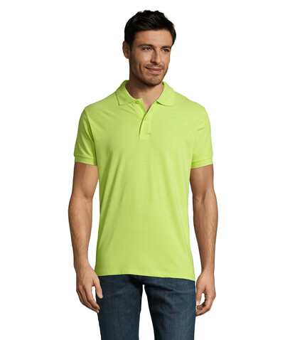 PERFECT MEN Polo 180g - Apple Green bedrucken, Art.-Nr. S11346-AG-L
