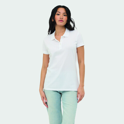 PERFECT DAMEN POLO 180g - White bedrucken, Art.-Nr. S11347-WH-XXL PERFECT DAMEN POLO 180g - White bedrucken, Art.-Nr. S11347-WH-XXL