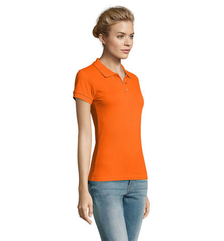 PERFECT DAMEN POLO 180g - Orange bedrucken, Art.-Nr. S11347-OR-L PERFECT DAMEN POLO 180g - Orange bedrucken, Art.-Nr. S11347-OR-L