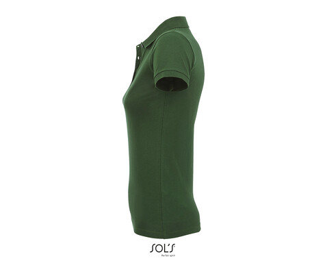 PERFECT DAMEN POLO 180g - Bottle Green bedrucken, Art.-Nr. S11347-BO-S