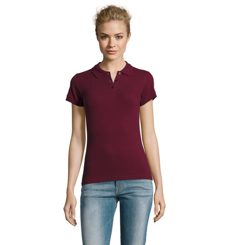 PERFECT DAMEN POLO 180g - Burgundy bedrucken, Art.-Nr. S11347-BG-XXL PERFECT DAMEN POLO 180g - Burgundy bedrucken, Art.-Nr. S11347-BG-XXL