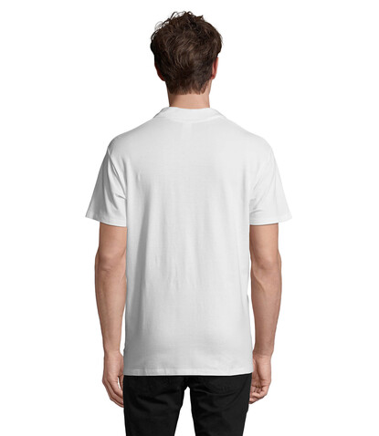 SPRING II MEN Polo 210g - White bedrucken, Art.-Nr. S11362-WH-XXL