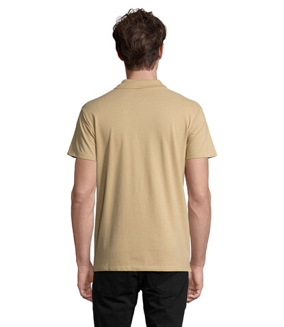 SPRING II MEN Polo 210g - Sand bedrucken, Art.-Nr. S11362-SA-M