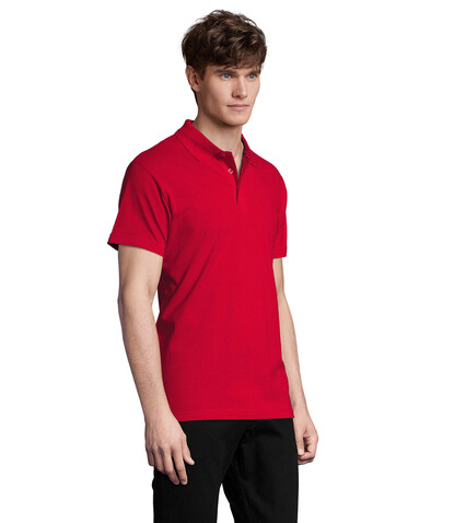 SPRING II MEN Polo 210g - Red bedrucken, Art.-Nr. S11362-RD-M