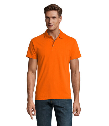 SPRING II MEN Polo 210g - Orange bedrucken, Art.-Nr. S11362-OR-S SPRING II MEN Polo 210g - Orange bedrucken, Art.-Nr. S11362-OR-S