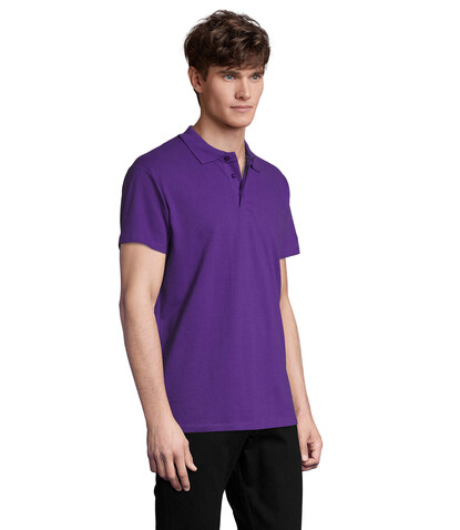 SPRING II MEN Polo 210g - Dark Purple bedrucken, Art.-Nr. S11362-DA-XXL