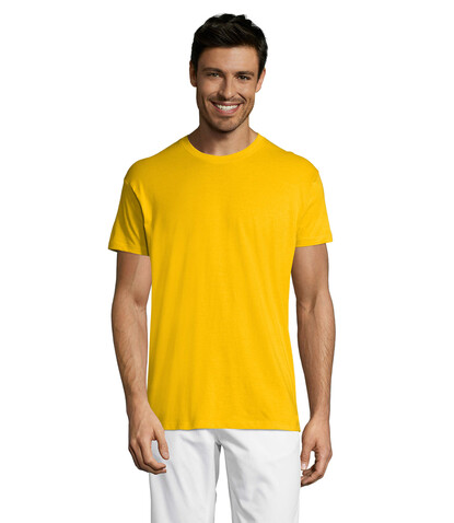REGENT Uni T-Shirt 150g - Gold bedrucken, Art.-Nr. S11380-GO-5XL