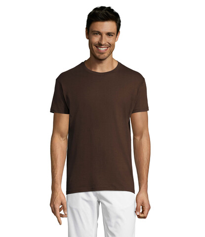 REGENT Uni T-Shirt 150g - Chocolate bedrucken, Art.-Nr. S11380-CH-M REGENT Uni T-Shirt 150g - Chocolate bedrucken, Art.-Nr. S11380-CH-M