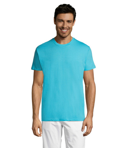 REGENT Uni T-Shirt 150g - Atoll-Blau bedrucken, Art.-Nr. S11380-AL-3XL