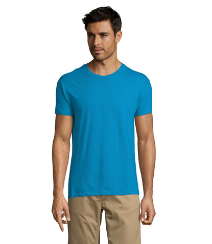 REGENT Uni T-Shirt 150g - Aqua bedrucken, Art.-Nr. S11380-AQ-3XL