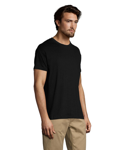 REGENT Uni T-Shirt 150g - Deep Black bedrucken, Art.-Nr. S11380-DB-3XL