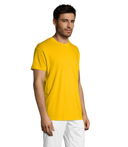 REGENT Uni T-Shirt 150g - Gold bedrucken, Art.-Nr. S11380-GO-L REGENT Uni T-Shirt 150g - Gold bedrucken, Art.-Nr. S11380-GO-L