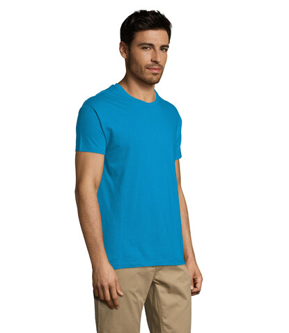 REGENT Uni T-Shirt 150g - Aqua bedrucken, Art.-Nr. S11380-AQ-3XL