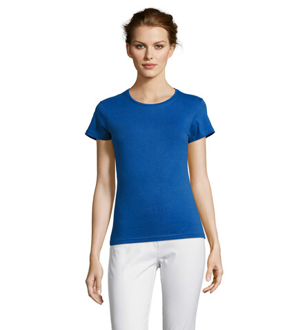MISS DAMENT-SHIRT 150g - Royal Blue bedrucken, Art.-Nr. S11386-RB-XL MISS DAMENT-SHIRT 150g - Royal Blue bedrucken, Art.-Nr. S11386-RB-XL