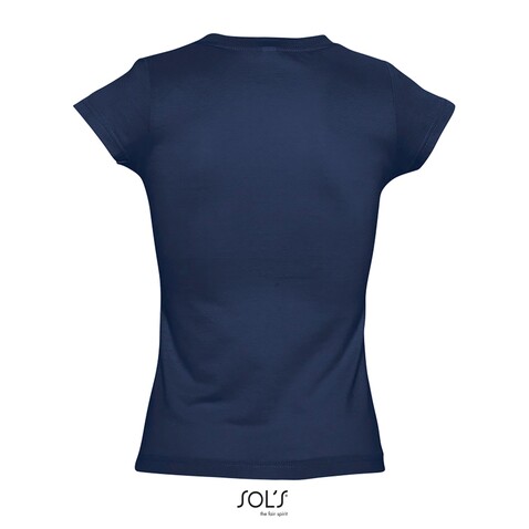 MOON DAMENT-SHIRT 150g - French Navy bedrucken, Art.-Nr. S11388-FN-L