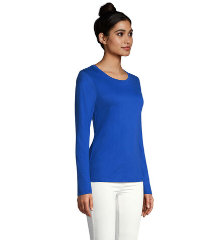 MAJESTIC DAMENT-SHIRT 150g - Royal Blue bedrucken, Art.-Nr. S11425-RB-L