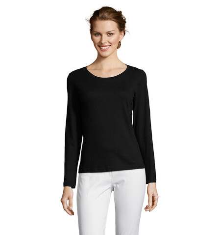 MAJESTIC DAMENT-SHIRT 150g - Deep Black bedrucken, Art.-Nr. S11425-DB-XXL MAJESTIC DAMENT-SHIRT 150g - Deep Black bedrucken, Art.-Nr. S11425-DB-XXL