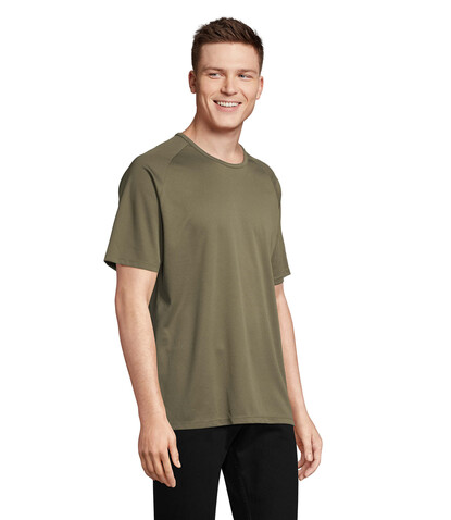SPORTY MEN T-Shirt - Army bedrucken, Art.-Nr. S11939-AR-M