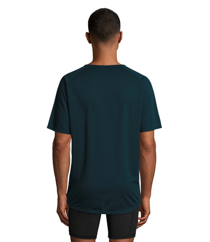 SPORTY MEN T-Shirt - Petroleum Blau bedrucken, Art.-Nr. S11939-PB-3XL