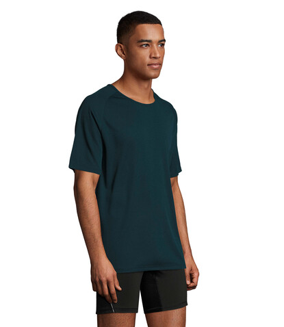 SPORTY MEN T-Shirt - Petroleum Blau bedrucken, Art.-Nr. S11939-PB-3XL