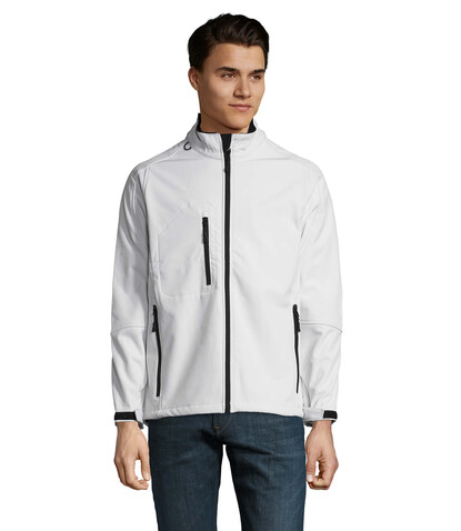 RELAX HERREN JACKE 340g - White bedrucken, Art.-Nr. S46600-WH-S RELAX HERREN JACKE 340g - White bedrucken, Art.-Nr. S46600-WH-S