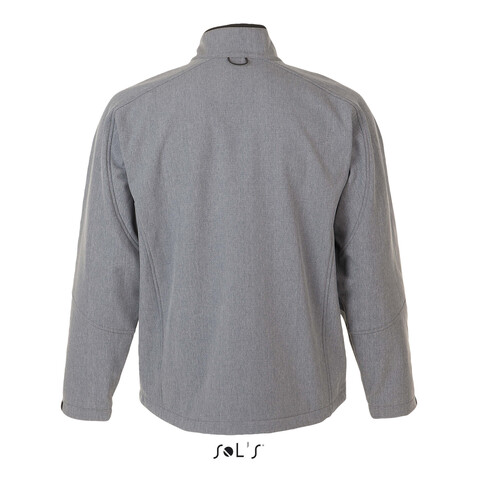 RELAX HERREN JACKE 340g - Graue Melange bedrucken, Art.-Nr. S46600-GM-S