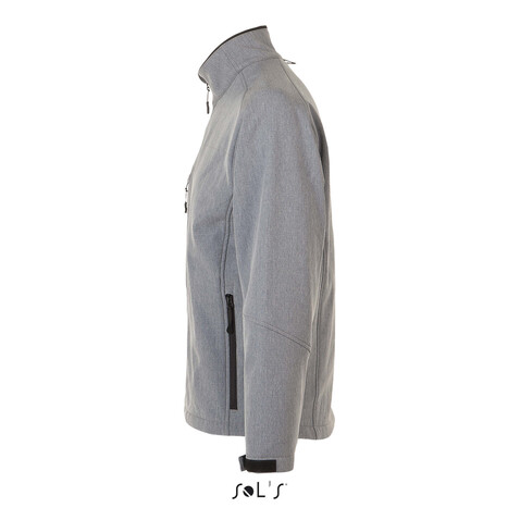 RELAX HERREN JACKE 340g - Graue Melange bedrucken, Art.-Nr. S46600-GM-S