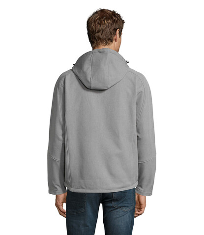 REPLAY Herren Jacke 340g - Graue Melange bedrucken, Art.-Nr. S46602-GM-XL