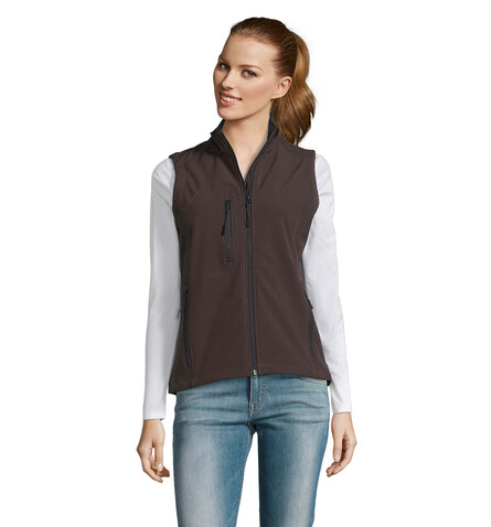 RALLYE WOMEN SOFTSHELL - Dark Chocolate bedrucken, Art.-Nr. S46801-DC-S RALLYE WOMEN SOFTSHELL - Dark Chocolate bedrucken, Art.-Nr. S46801-DC-S