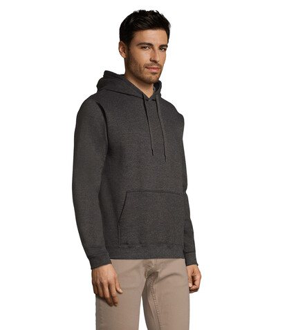 SNAKE Hoodie - Charcoal Melange bedrucken, Art.-Nr. S47101-CE-S