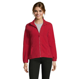 NORTH DAMEN FL JACKE  300g - Red bedrucken, Art.-Nr. S54500-RD-XXL