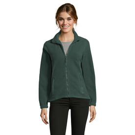 NORTH DAMEN FL JACKE  300g - Grün bedrucken, Art.-Nr. S54500-FI-XXL