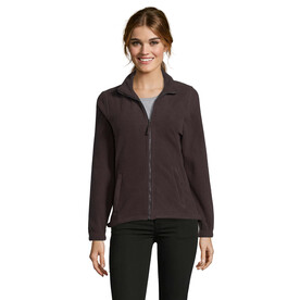 NORTH DAMEN FL JACKE  300g - Dark Chocolate bedrucken, Art.-Nr. S54500-DC-XXL