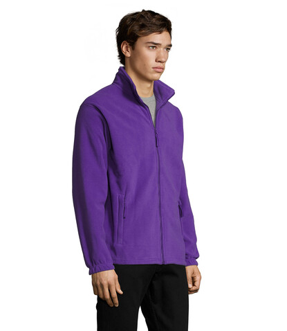 NORTH MEN Fleece-Jacke - Dark Purple bedrucken, Art.-Nr. S55000-DA-3XL