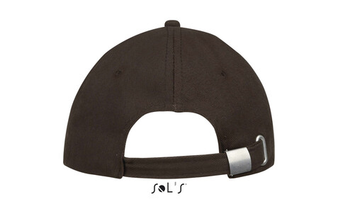 BUFFALO SIX PANEL CAP - Chocolate/Beige bedrucken, Art.-Nr. S88100-IP-M