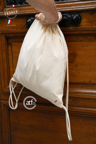 CÔME rucksack mit kordelzug - Natural bedrucken, Art.-Nr. A04334-NA-M