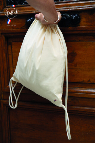 CÔME rucksack mit kordelzug - Natural bedrucken, Art.-Nr. A04334-NA-M