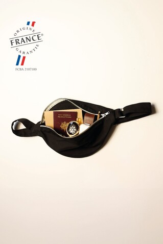 CLOVIS gürteltasche - Deep Black bedrucken, Art.-Nr. A04344-DB-M