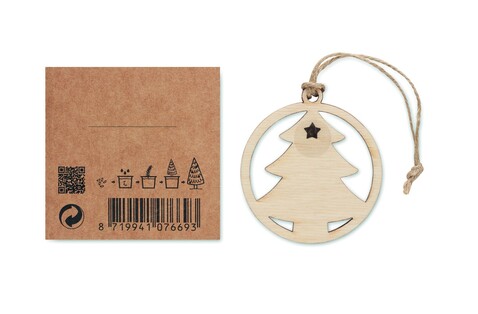 Weihnachtsschmuck Tanne - Holz bedrucken, Art.-Nr. CX1555-40