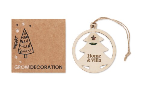Weihnachtsschmuck Tanne - Holz bedrucken, Art.-Nr. CX1555-40