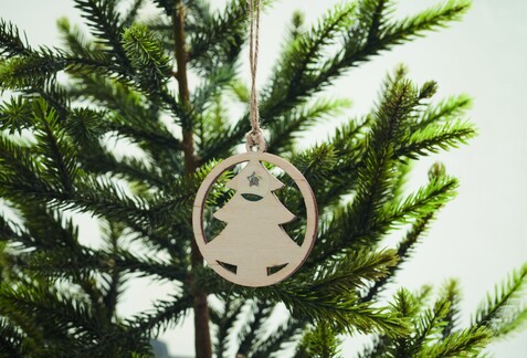 Weihnachtsschmuck Tanne - Holz bedrucken, Art.-Nr. CX1555-40