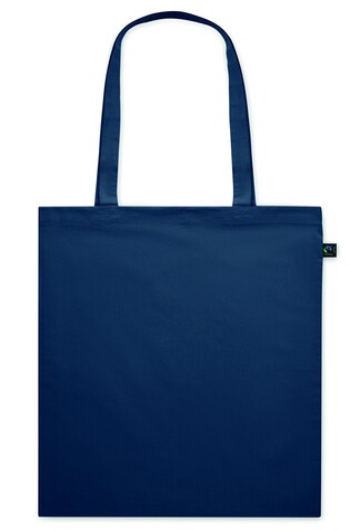 Einkaufstasche Fairtrade 140g - Blau bedrucken, Art.-Nr. MO2098-04