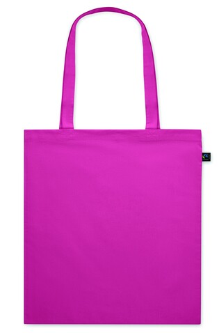 Einkaufstasche Fairtrade 140g - Fuchsie bedrucken, Art.-Nr. MO2098-38