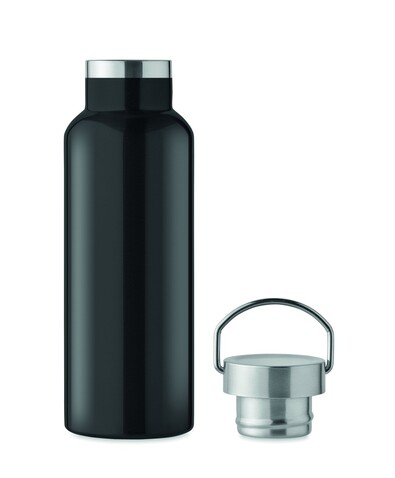 Doppelwandige Flasche 500 ml - Schwarz bedrucken, Art.-Nr. MO2107-03