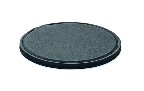 Ladestation recyceltes PU 15W - Schwarz bedrucken, Art.-Nr. MO2175-03 Ladestation recyceltes PU 15W - Schwarz bedrucken, Art.-Nr. MO2175-03