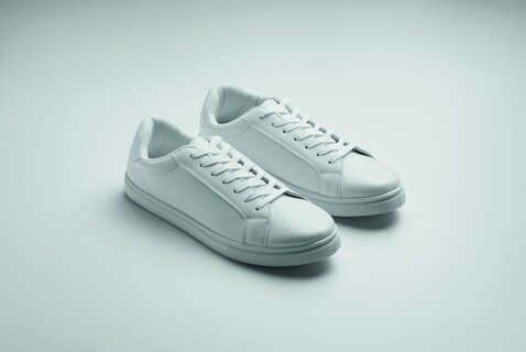Sneakers aus PU 46 - Weiß bedrucken, Art.-Nr. MO2246-06