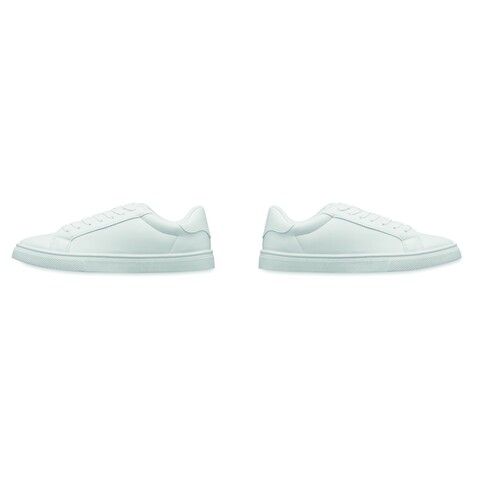 Sneakers aus PU 46 - Weiß bedrucken, Art.-Nr. MO2246-06