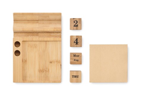 Tischkalender Bambus - Holz bedrucken, Art.-Nr. MO2250-40 Tischkalender Bambus - Holz bedrucken, Art.-Nr. MO2250-40